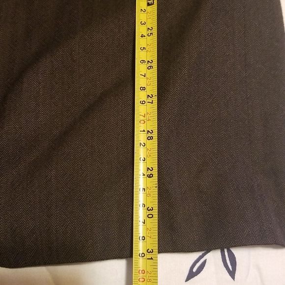 Lanvin Paris Brown Virgin Wool 2 Button Blazer Made In USA 40R Pattern - Picture 16 of 16